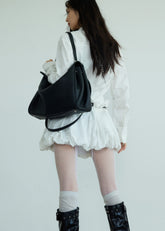 Modern Chinese Style Printed Shirt Dress